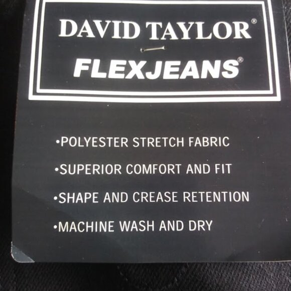 David Taylor Men's size 48X32 black flex jeans - Picture 14 of 14